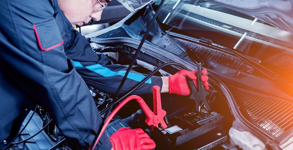 Quick car battery boost service for emergencies.